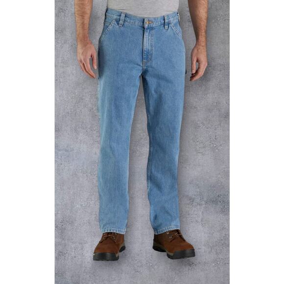 Carhartt Loose Fit Utility Jeans Workwear Carpenter Denim Straight Leg 30x28 - Picture 1 of 14